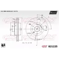 Тормозной диск MAXTECH 1UZSP3F 82122 5 1194801033 821225.0060