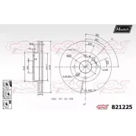 Тормозной диск MAXTECH 821225.6880 8212 25 1194801036 SFEHY0I