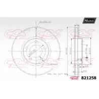 Тормозной диск MAXTECH 1194801086 821258.0000 8212 58 W6NPIVK