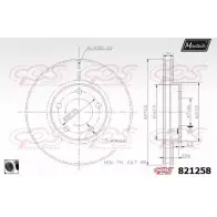 Тормозной диск MAXTECH 821258.0060 1194801087 82125 8 UY7W2