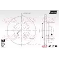 Тормозной диск MAXTECH 821 258 1194801089 VHH6KG 821258.6060