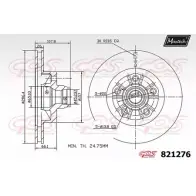 Тормозной диск MAXTECH 82127 6 821276.0000 1194801182 FA34QUJ