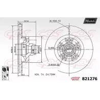 Тормозной диск MAXTECH 1194801185 82127 6 821276.6060 SO55C