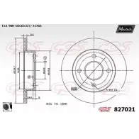Тормозной диск MAXTECH 827021.0060 0QY2ULU 1194801700 827 021
