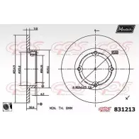 Тормозной диск MAXTECH 831213.0060 8312 13 1194802456 MIHNAEF