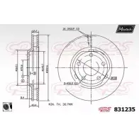 Тормозной диск MAXTECH K0URP 83123 5 1194802498 831235.0060