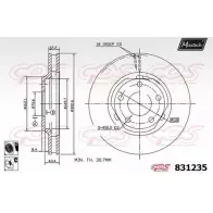 Тормозной диск MAXTECH 83123 5 N044IO3 831235.6060 1194802500