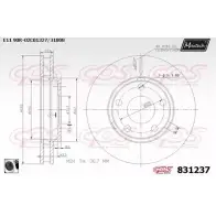 Тормозной диск MAXTECH 1194802510 831237.0060 21QJQ 8 31237