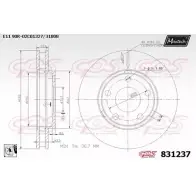Тормозной диск MAXTECH 831237.0080 8 31237 ONY2U 1194802511