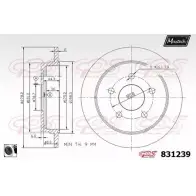 Тормозной диск MAXTECH 83 1239 1194802522 VOHYNQ2 831239.0060