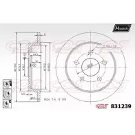 Тормозной диск MAXTECH 831239.6980 831 239 JG4HUV 1194802526