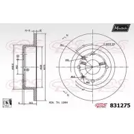 Тормозной диск MAXTECH T2QK60R 8 31275 831275.0080 1194802663