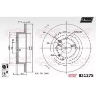 Тормозной диск MAXTECH 83127 5 FB2V95M 831275.6060 1194802664