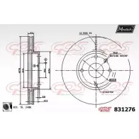 Тормозной диск MAXTECH 8312 76 831276.0060 1194802668 562DSEV