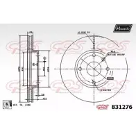 Тормозной диск MAXTECH 1194802669 EZ9B7 831276.0080 831 276