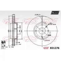 Тормозной диск MAXTECH 831 276 1194802670 831276.6060 B5XRUZ