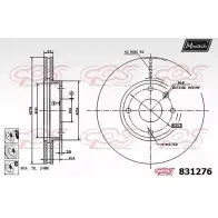 Тормозной диск MAXTECH 1194802672 831276.6980 58BI4 83127 6