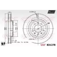 Тормозной диск MAXTECH 831278.0060 APDTIF 8312 78 1194802680