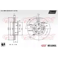 Тормозной диск MAXTECH 8A0UY 8 51001 851001.0060 1194802885