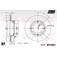 Тормозной диск MAXTECH 1194802891 851002.0060 8 51002 CW55WG6