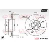 Тормозной диск MAXTECH XYSXY 85 1004 851004.0080 1194802904
