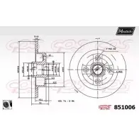 Тормозной диск MAXTECH 851006.0060 NA2PT 1194802915 85100 6