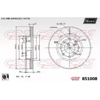Тормозной диск MAXTECH 851008.0060 851 008 1194802927 GKFRX
