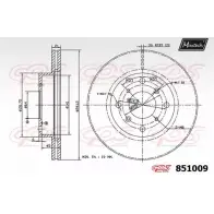 Тормозной диск MAXTECH 1194802932 BRH97V 851009.0000 8510 09