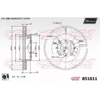 Тормозной диск MAXTECH GGLVE 851011.0060 1194802945 85 1011