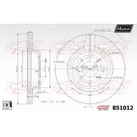 Тормозной диск MAXTECH 8510 12 YM776V 851012.0080 1194802952