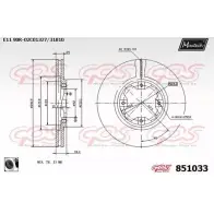 Тормозной диск MAXTECH 8510 33 U3TUJ 851033.0060 1194802981
