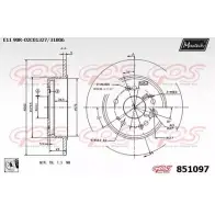 Тормозной диск MAXTECH 85 1097 851097.0080 XP3QA 1194803132
