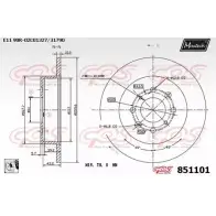 Тормозной диск MAXTECH URFWJVE 851101.0080 85110 1 1194803156