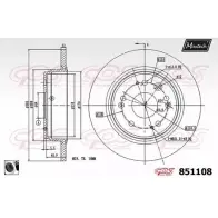 Тормозной диск MAXTECH 851 108 1194803197 JBIFSI 851108.0060