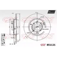 Тормозной диск MAXTECH 1194803278 J28USKO 851 121 851121.6880