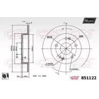 Тормозной диск MAXTECH 8 51122 OQ7WH 851122.0060 1194803281