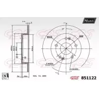 Тормозной диск MAXTECH ME7S45W 8 51122 851122.0080 1194803282
