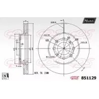 Тормозной диск MAXTECH M0I47M 1194803324 851129.0080 85 1129