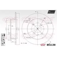 Тормозной диск MAXTECH 851130.6880 1194803332 JEETP 8 51130
