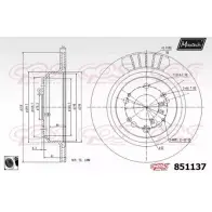 Тормозной диск MAXTECH 85 1137 1194803371 5K67BA1 851137.0060