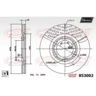 Тормозной диск MAXTECH 853002.0080 1194803531 8530 02 XFPF75F
