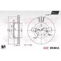 Тормозной диск MAXTECH 8 53011 853011.0060 06UTR 1194803578