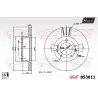 Тормозной диск MAXTECH 1194803579 853 011 853011.0080 TH6NN