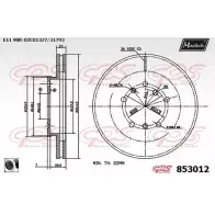 Тормозной диск MAXTECH 8 53012 DCI8KU 853012.0060 1194803584