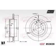 Тормозной диск MAXTECH 1194803692 853039.0060 XFY08E 853 039
