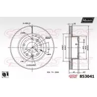Тормозной диск MAXTECH 1194803704 853041.0060 853 041 N7F38Y6