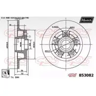 Тормозной диск MAXTECH 8 53082 1194803813 M2G11ZT 853082.0080