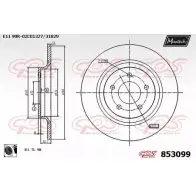 Тормозной диск MAXTECH 853099.0060 1194803908 XREF21 8530 99