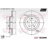 Тормозной диск MAXTECH 853099.0080 1194803909 V8U2XCY 85309 9