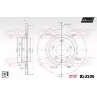 Тормозной диск MAXTECH 853100.0080 1194803915 8531 00 31UM0Q